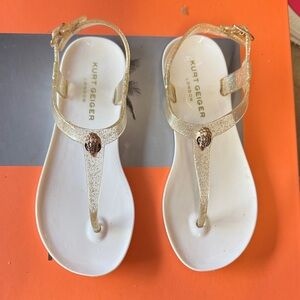 Kurt Geiger Glittering Gold Sandals